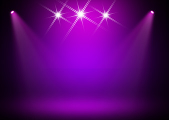 Fototapeta premium Purple stage background