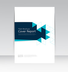 Vector design for Cover Report Annual Flyer Poster in A4 size