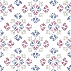 Seamless Abstract Pattern. Floral stylish background. Vector repeating texture