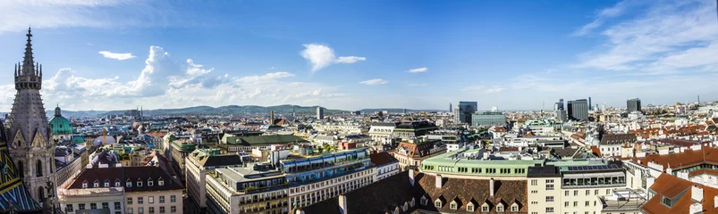 Fotobehang Luchtfoto van de skyline van de stad Wenen © travelview