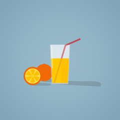 Orange juice illustration