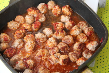 frische Hackbällchen