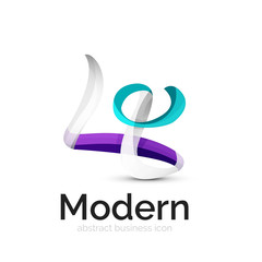 Ribbon swirl business logo