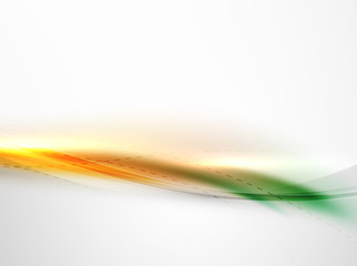 Blur glowing wave corporate business identity template