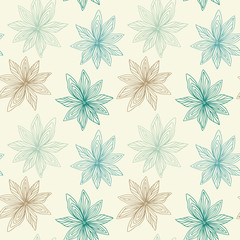 Floral Seamless Pattern with roses