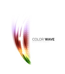 Blurred vector wave design elements