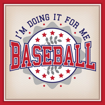 Retro Baseball Badge