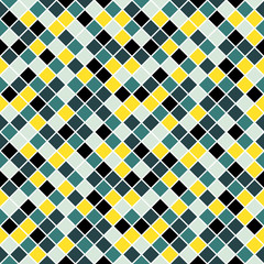 Seamless pattern made of colorful rhombuses with white lining