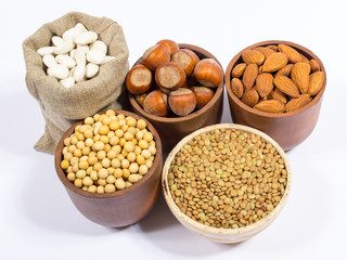 Natural products containing plant proteins.