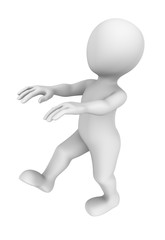 3d man goes as the zombie. 