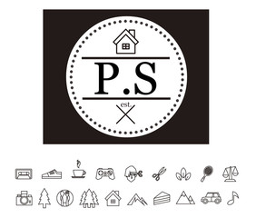 PS Initial Logo for your startup venture