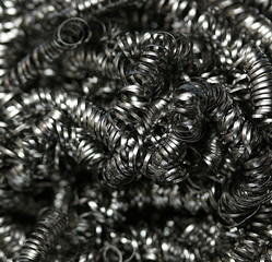 Detail eines Topfkratzers, Topfreiniger