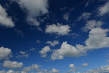 Spring weather, Jersey, U.K.   Wide angle image of a pretty sky.