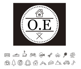 OE Initial Logo for your startup venture