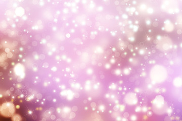 Glittery beautiful bokeh background with stars
