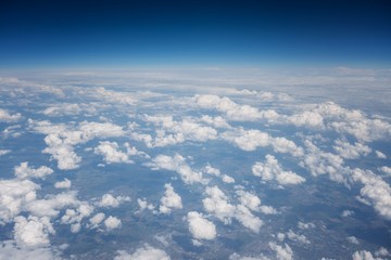 Obraz na płótnie Canvas Aerial view of some clouds