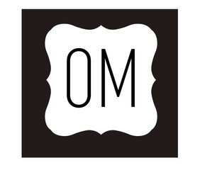 OM Initial Logo for your startup venture