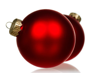 Red baubles