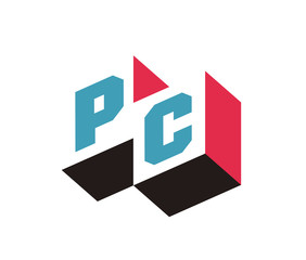 PC Initial Logo for your startup venture
