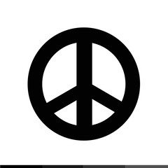 Peace symbol icon Illustration design