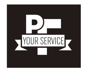 PF Initial Logo for your startup venture