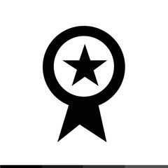 Page rank badge star icon Illustration design