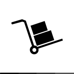 handcart icon Illustration design