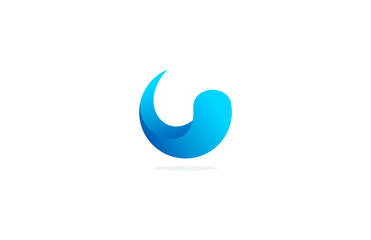 water circle business 3d logo