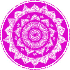 Vector Beautiful Handdrawn Mandala, Patterned Design Element