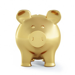Goldenes Sparschwein