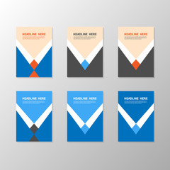 Business Book Title Page Template. Report Or Booklet Cover. Broc