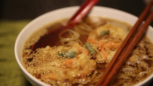 TOSHIKOSHI SOBA is Japanese noodles.