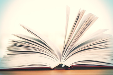Open book table