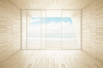 Obraz premium Wooden interior