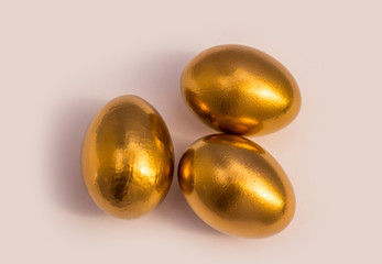 Three golden eggs