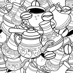 Doodle seamless pattern