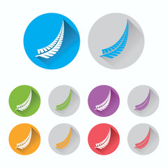 New Zealand Leaf Logo Icon