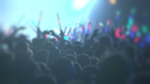 Party Crowd People Event Dance Hand Up