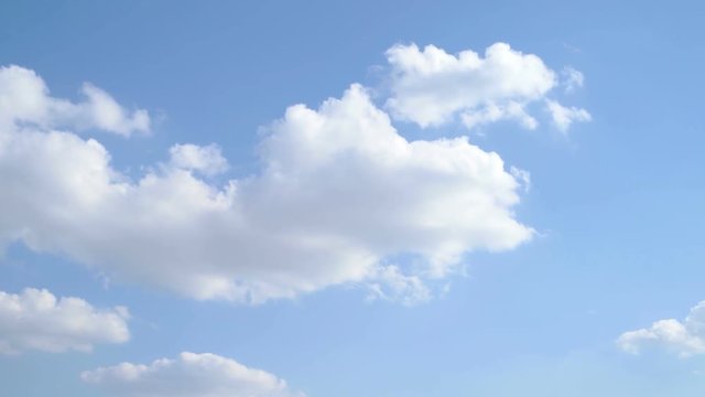 Clouds Fly Over the Sky. Good weather, daytime