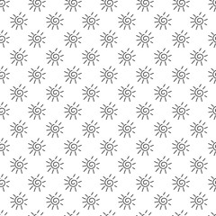 Seamless pattern with sun line