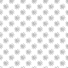 Seamless pattern with sun line