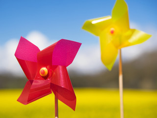 Fröhlicher Sommertag - Windrädchen im Sommerwind