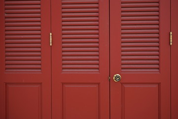 Fototapeta premium Door knob on a old wooden door.