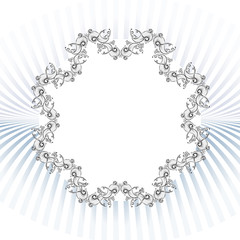 decorative elements in vintage style for decoration layout, fram