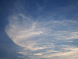 Fototapeta na wymiar Clouds in the blue sky, Thailand 