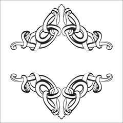 decorative elements in vintage style for decoration layout, fram