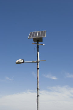 Street lighting power supply solar cells