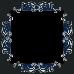 decorative elements in vintage style for decoration layout, fram