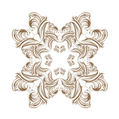 decorative elements in vintage style for decoration layout, fram