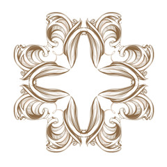 decorative elements in vintage style for decoration layout, fram